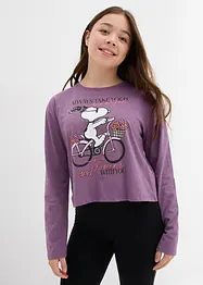 Triko Snoopy s dlouhým rukávem, z čisté bavlny, Peanuts
