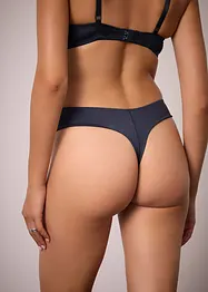 Tanga s vysokým pasem a lesklým efektem (2 ks), bonprix