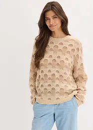 Měkký oversize svetr s vlnou a alpakou, bonprix