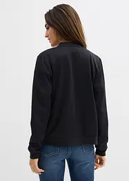 Mikina se zapínáním na zip, z materiálu scuba, bonprix
