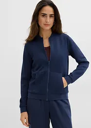 Mikina se zapínáním na zip, z materiálu scuba, bonprix