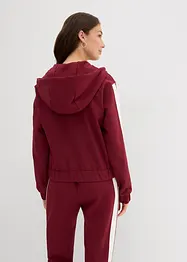 Mikina na zapínání, se sportovními proužky, bonprix