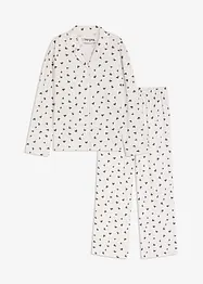 Oversize pyžamo s knoflíkovou lištou, bonprix