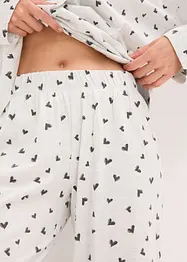 Oversize pyžamo s knoflíkovou lištou, bonprix