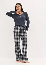 Tkané pyžamové kalhoty z flanelu, bonprix