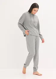 Domácí souprava z měkkého žebrovaného materiálu, oversize, bonprix