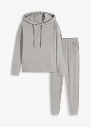 Domácí souprava z měkkého žebrovaného materiálu, oversize, bonprix
