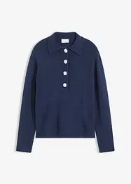 Pólo svetr s podílem vlny, bonprix