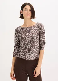 Tričko s lesklým leopardím potiskem, bonprix