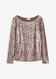 Tričko s lesklým leopardím potiskem, bonprix