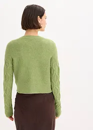 Kabátek ve stylu bomber, s podílem vlny, bonprix