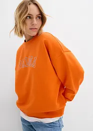 Oversize mikina z bavlněné směsi, bonprix