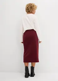 Midi sukně z flísu Polar, bonprix