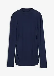 Žebrované tričko s nařasením, bonprix