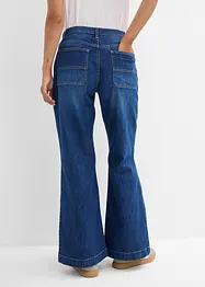 Džíny Wide Leg, Mid Waist, s nakládanými kapsami, bonprix