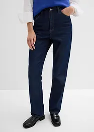 Džíny Straight, High Waist, Long, z organické bavlny, bonprix