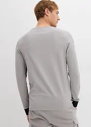 Triko s dlouhým rukávem, z elastické bavlněné směsi, Slim Fit, bonprix