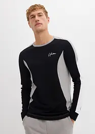 Triko s dlouhým rukávem, z elastické bavlněné směsi, Slim Fit, bonprix
