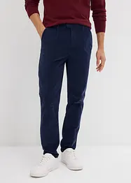 Strečové manšestrové kalhoty s organickou bavlnou, Regular Fit, Tapered, bonprix