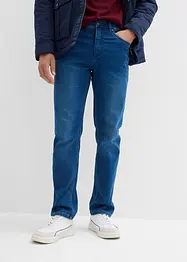 Teplákové džíny Classic Fit s pohodlným pasem, Straight, bonprix