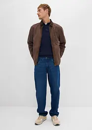 Pólo svetr z jemné pleteniny s luxusní merino vlnou, Slim Fit, bonprix