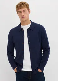 Rozepínací svetr z jemné pleteniny s luxusní merino vlnou, Slim Fit, bonprix