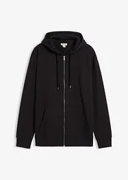 Mikina na zapínání s kapucí, s čistou bavlnou, Loose Fit, bonprix