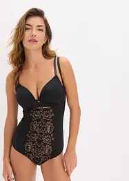 Stahovací body s lehkým tvarujícím efektem a třpytivou přízí, bonprix