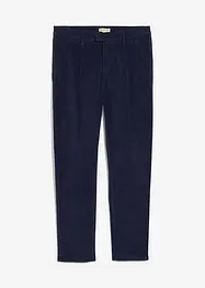 Strečové manšestrové kalhoty s organickou bavlnou, Regular Fit, Tapered, bonprix