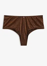 Maxi brazilské kalhotky z třpytivého materiálu, bonprix