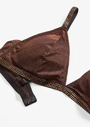Podprsenkový top z třpytivého materiálu, bonprix