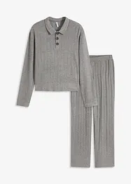 Domácí souprava z měkkého žebrovaného materiálu, oversize, bonprix