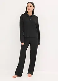 Domácí souprava z měkkého žebrovaného materiálu, oversize, bonprix