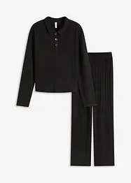 Domácí souprava z měkkého žebrovaného materiálu, oversize, bonprix