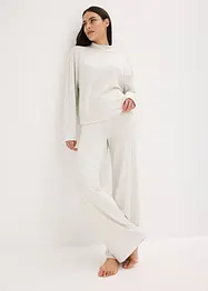 Domácí souprava z měkkého žebrovaného materiálu, oversize, bonprix