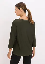 Velmi měkké funkční tričko s 3/4 rukávy, rychleschnoucí, bonprix