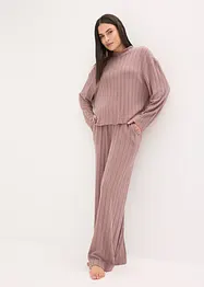 Domácí souprava z měkkého žebrovaného materiálu, oversize, bonprix