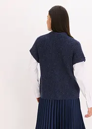 Pletená vesta s ozdobnými knoflíky a podílem vlny, bonprix