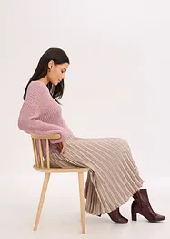 Krátký pletený kabátek s třpytivou přízí a podílem vlny, bonprix