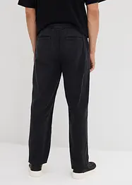 Kalhoty bez zapínání, Relaxed Fit, z čistého bavlněného kepru, Tapered, bonprix