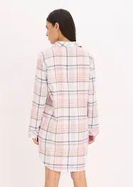 Tkaná noční košile z flanelu, s knoflíkovou lištou, bonprix