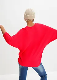 Oversize žebrovaný svetr ze směsi s viskózou, bonprix