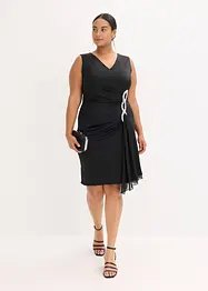 Žerzejové šaty s aplikací ze štrasových kamínků, bonprix