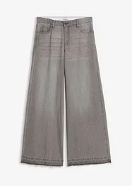 Džíny Wide Leg, Mid Waist, pohodlný pas, bonprix