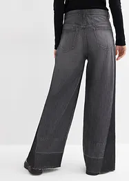 Džíny Wide Leg, High waist, se vsadkou, bonprix