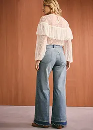 Džíny Wide Leg, Mid Waist, bonprix