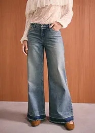 Džíny Wide Leg, Mid Waist, bonprix