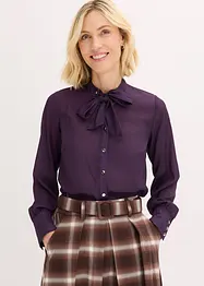 Šifónová halenka s odnímatelnou vázačkou, bonprix