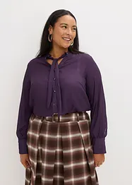 Šifónová halenka s odnímatelnou vázačkou, bonprix