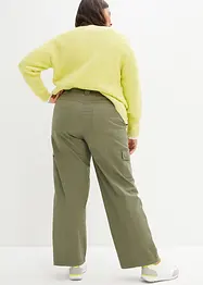 Bavlněné cargo džíny, Mid Waist, bonprix